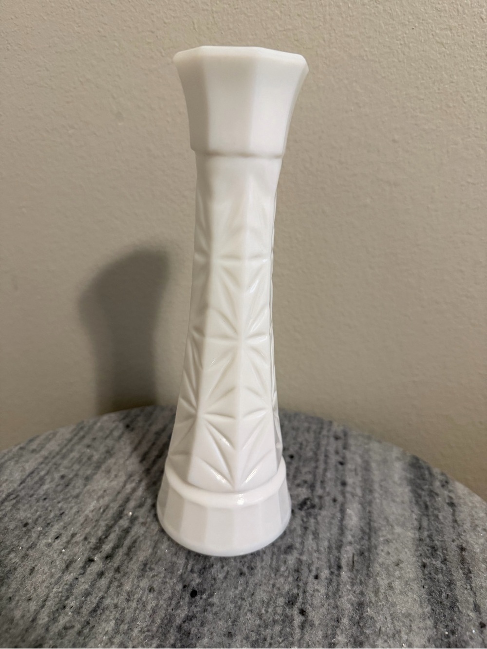 Vintage Hoosier White Milk Glass Bud Vase